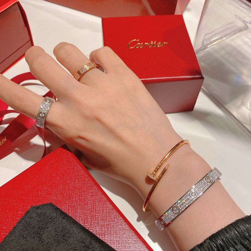 Front view of Cartier unisex jewelry piece