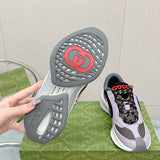 Gucci bold contrast luxury sneakers view 4 sleek tonal finish