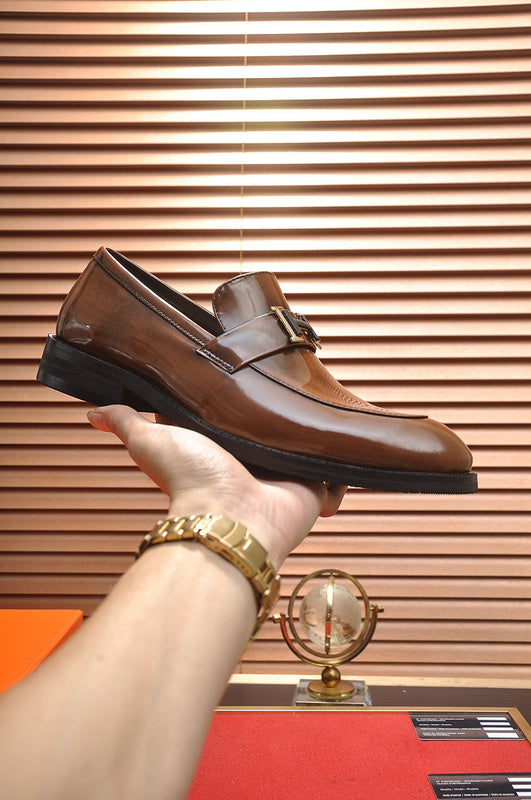 Hermes shoes Style 064 - logo and branding close-up