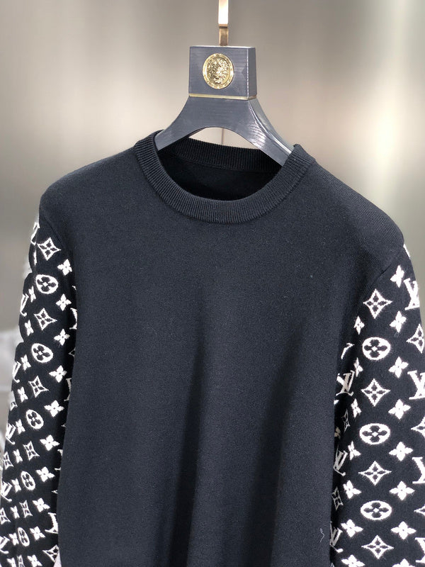 Front view of Louis Vuitton luxury clothing with tailored silhouette