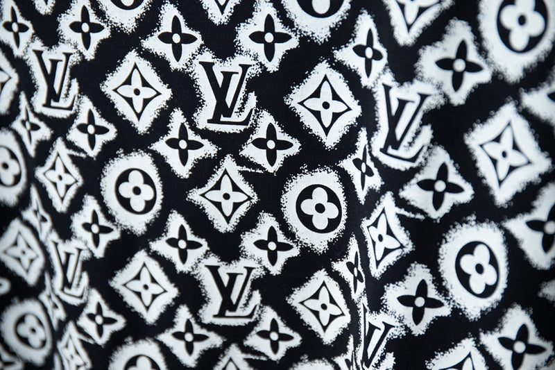 Front view of Louis Vuitton cotton t-shirt with monogram-inspired silhouette