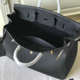Close-up detail of structured bag design