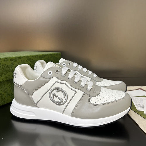Gucci stone beige luxury sneakers view 11 classic court silhouette