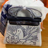 Close-up detail of understated bag design