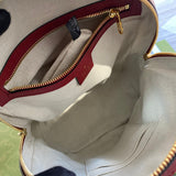 Close-up detail of structured everyday-luxe women's handbag – women's luxury accessory