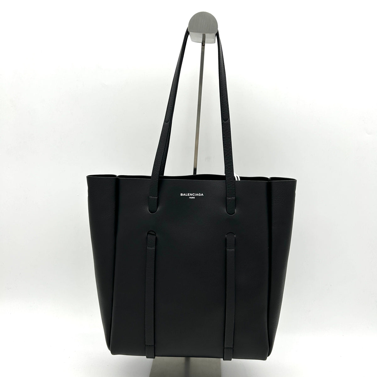 Balenciaga Veau Baltimore Double Sided Small Everyday Tote Gris Fossile Black | Premium Leather Tote