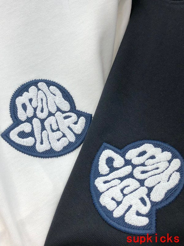 Back view of Moncler luxury clothing with relaxed-fit cut