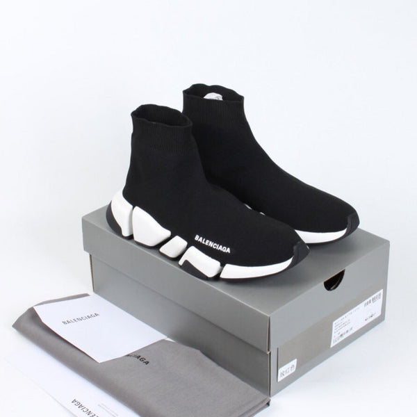Balenciaga Black Pointed-Toe Flats - Side Profile View