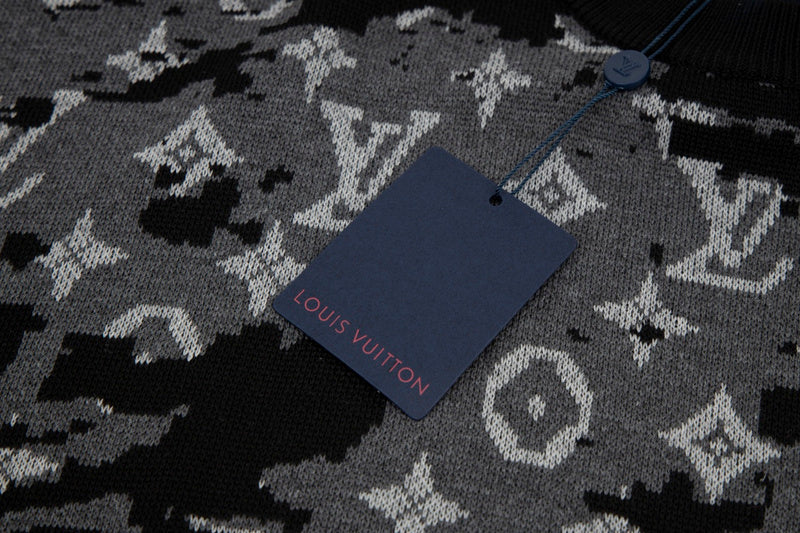 Flat lay presentation of Louis Vuitton luxury clothing with streetwear-inspired cut