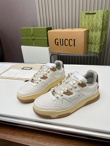 Gucci stone beige luxury sneakers view 11 chunky sole construction