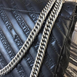 Sophisticated Faux Leather Handbag - Statement Silhouette | Women's Everyday Carry Handbag #841 - interior view (image 6) of designer-inspired handbag