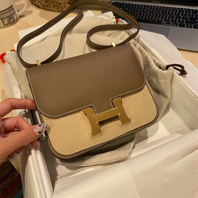 Close-up detail of clean-lined bag design