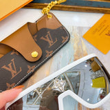 Lifestyle view of Louis Vuitton unisex sunglasses
