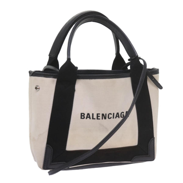 Balenciaga Hand Bag Canvas Black White 390346 | Designer Luxury Handbag
