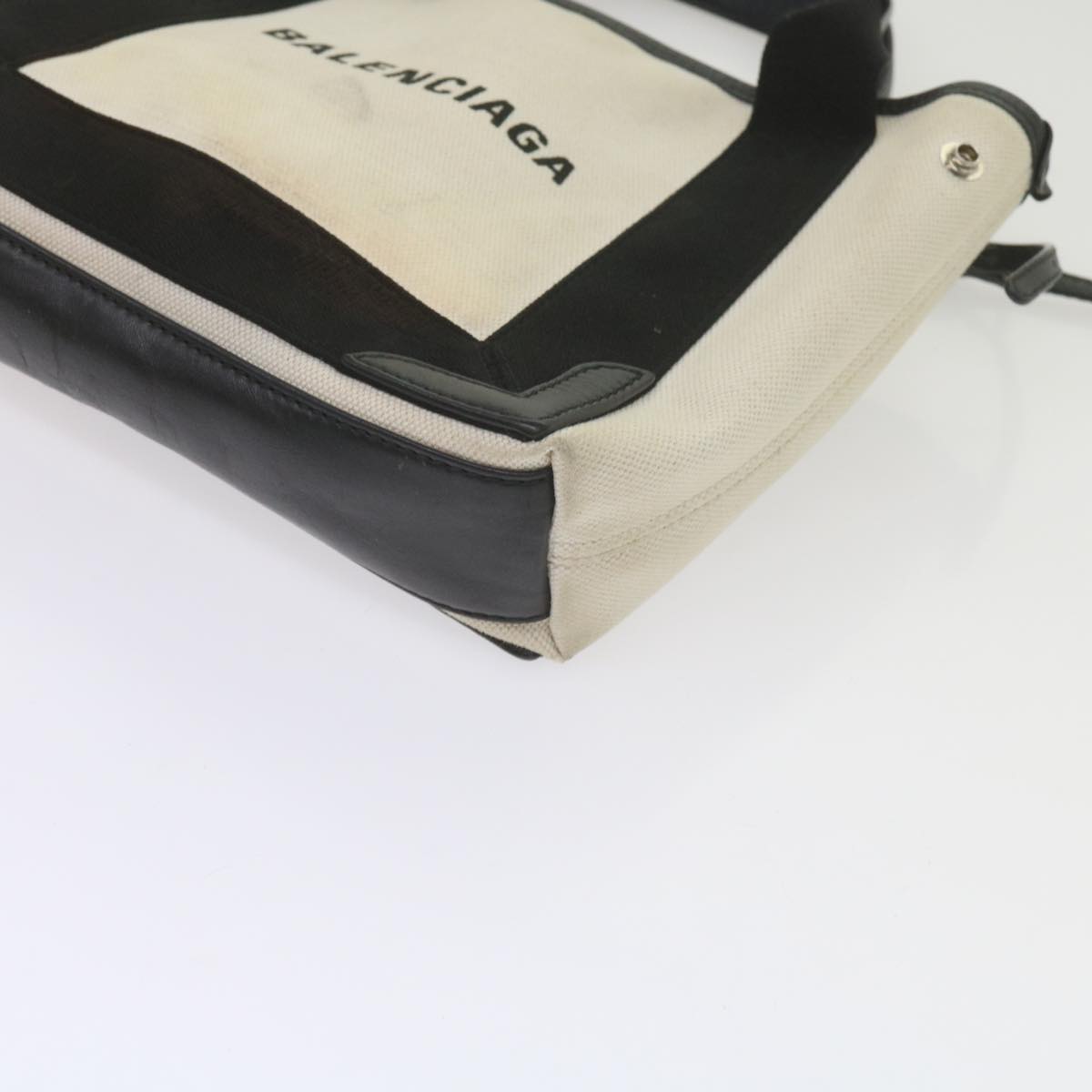 Balenciaga Hand Bag Canvas Black White 390346 | Designer Luxury Handbag