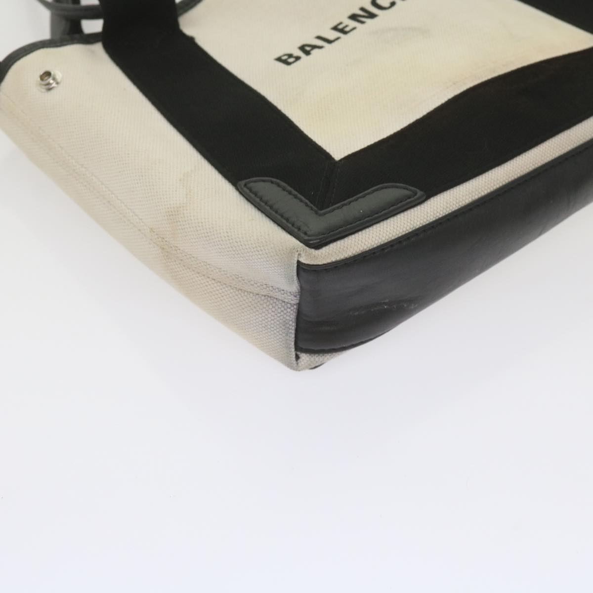 Balenciaga Hand Bag Canvas Black White 390346 | Designer Luxury Handbag