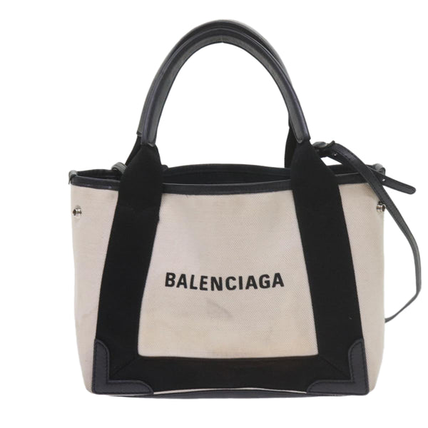 Balenciaga Hand Bag Canvas Black White 390346 | Designer Luxury Handbag