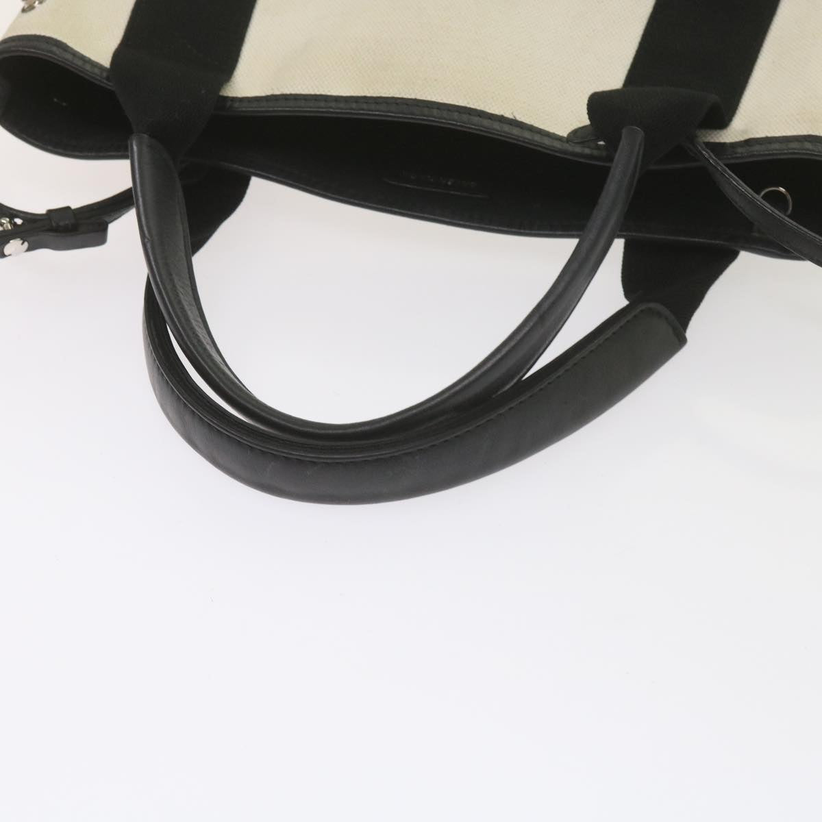 Balenciaga Hand Bag Canvas Black White 390346 | Designer Luxury Handbag