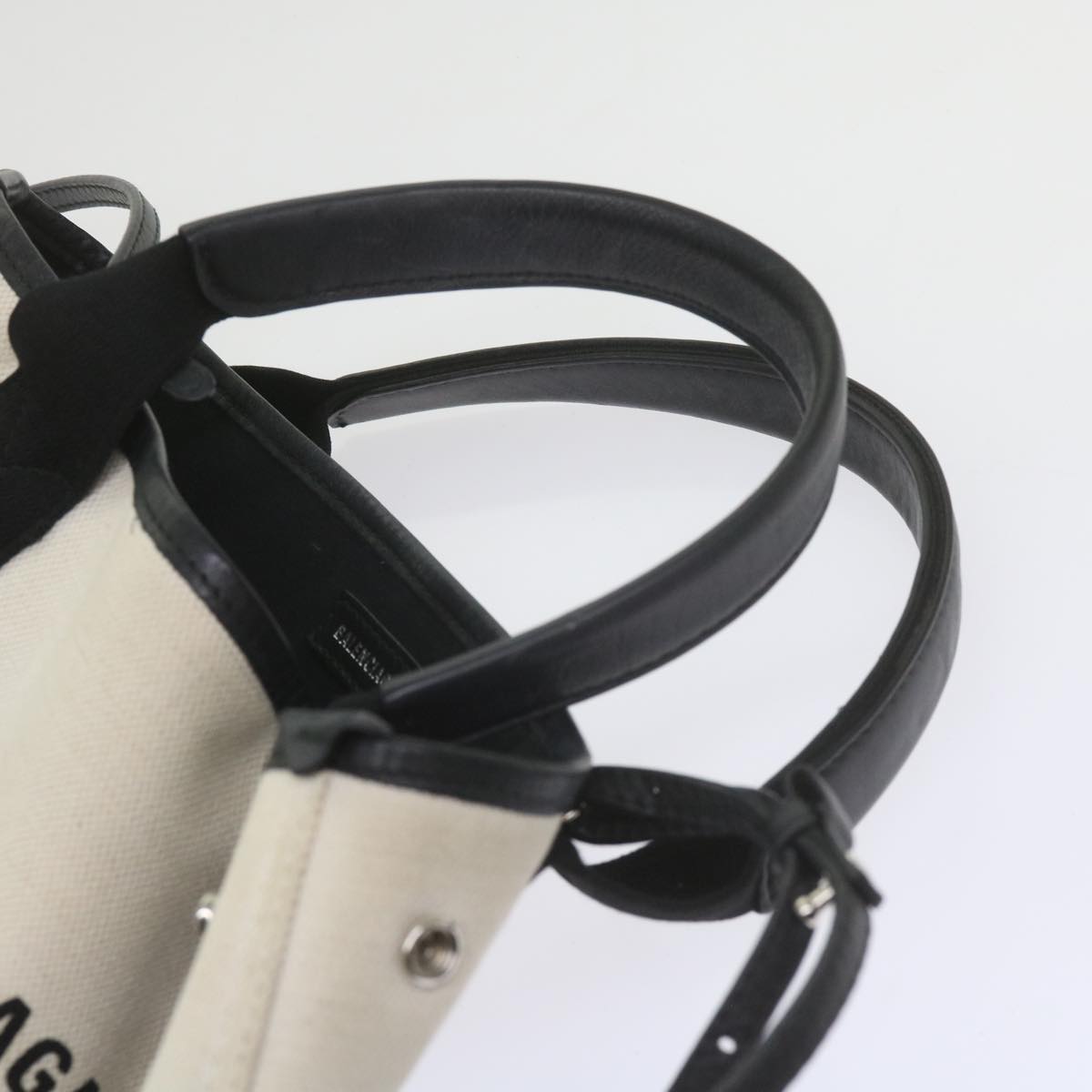 Balenciaga Hand Bag Canvas Black White 390346 | Designer Luxury Handbag