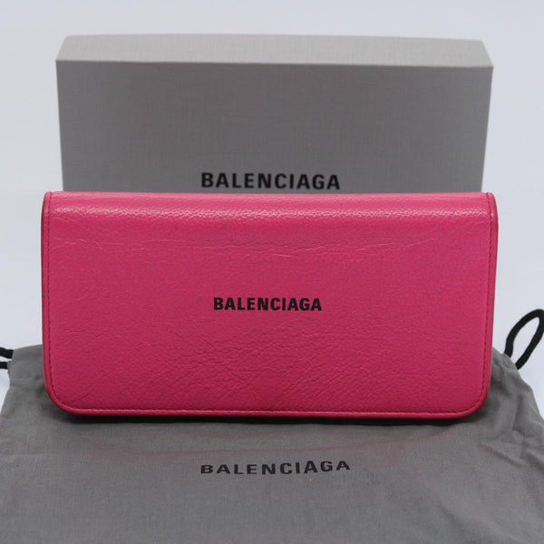 Balenciaga Long Wallet Leather Pink 594289 | Luxury Leather Wallet