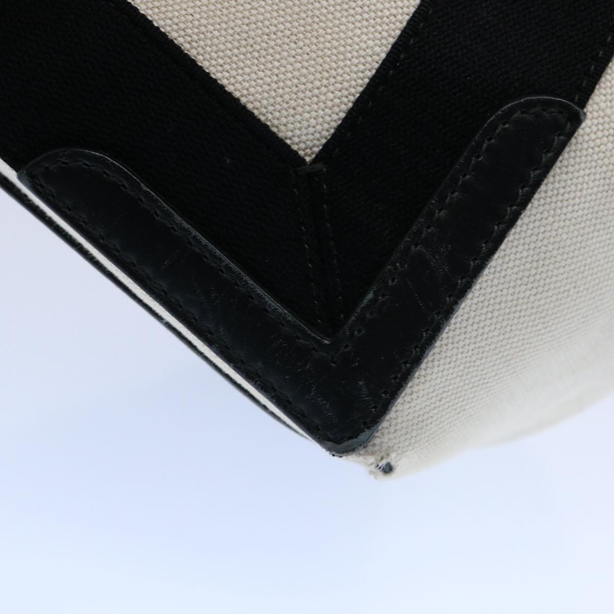 Balenciaga Tote Bag Canvas White Black 339933 — Premium Leather Tote