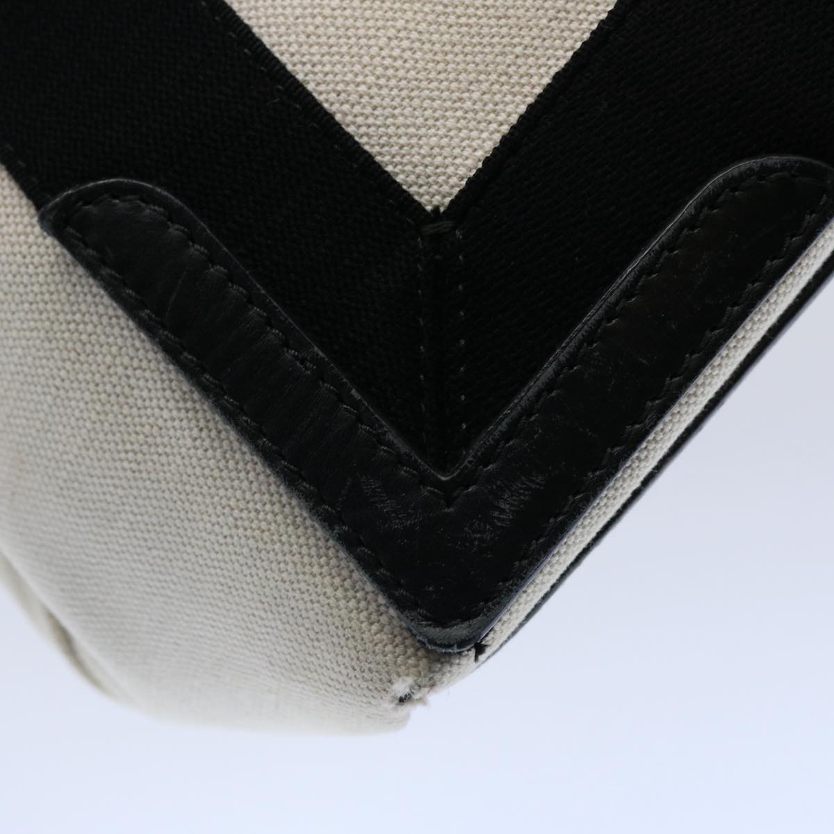 Balenciaga Tote Bag Canvas White Black 339933 — Premium Leather Tote