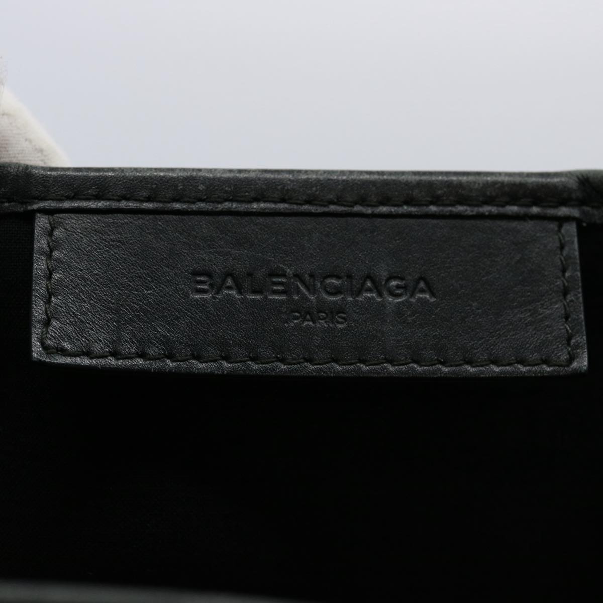 Balenciaga Tote Bag Canvas White Black 339933 — Premium Leather Tote