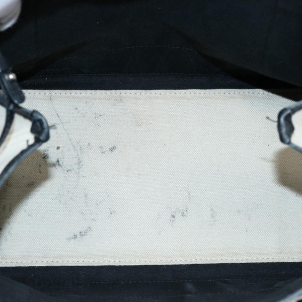 Balenciaga Tote Bag Canvas White Black 339933 — Premium Leather Tote