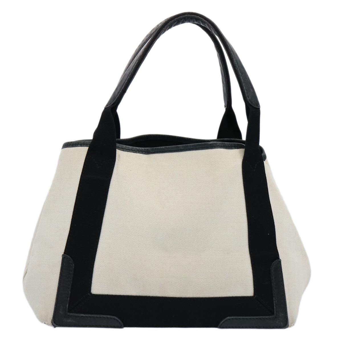 Balenciaga Tote Bag Canvas White Black 339933 — Premium Leather Tote