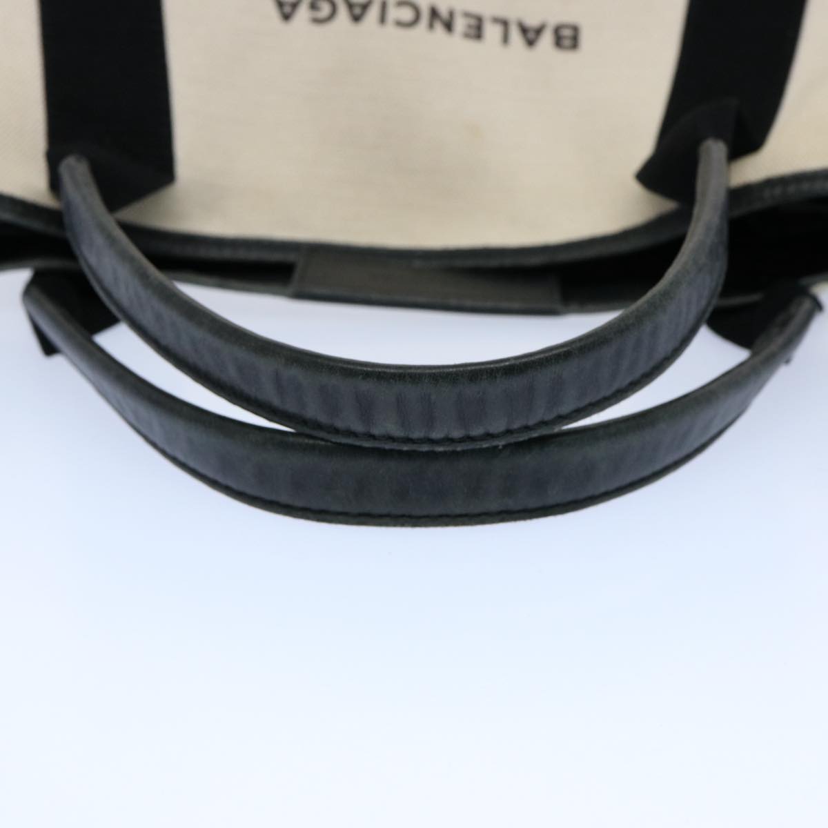 Balenciaga Tote Bag Canvas White Black 339933 — Premium Leather Tote