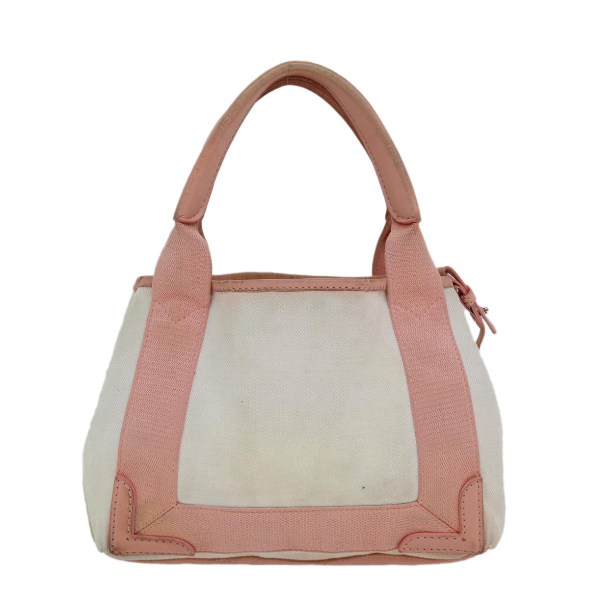 Balenciaga Navy Cabas XS Hand Bag Canvas Pink | Luxury Canvas Tote Bag