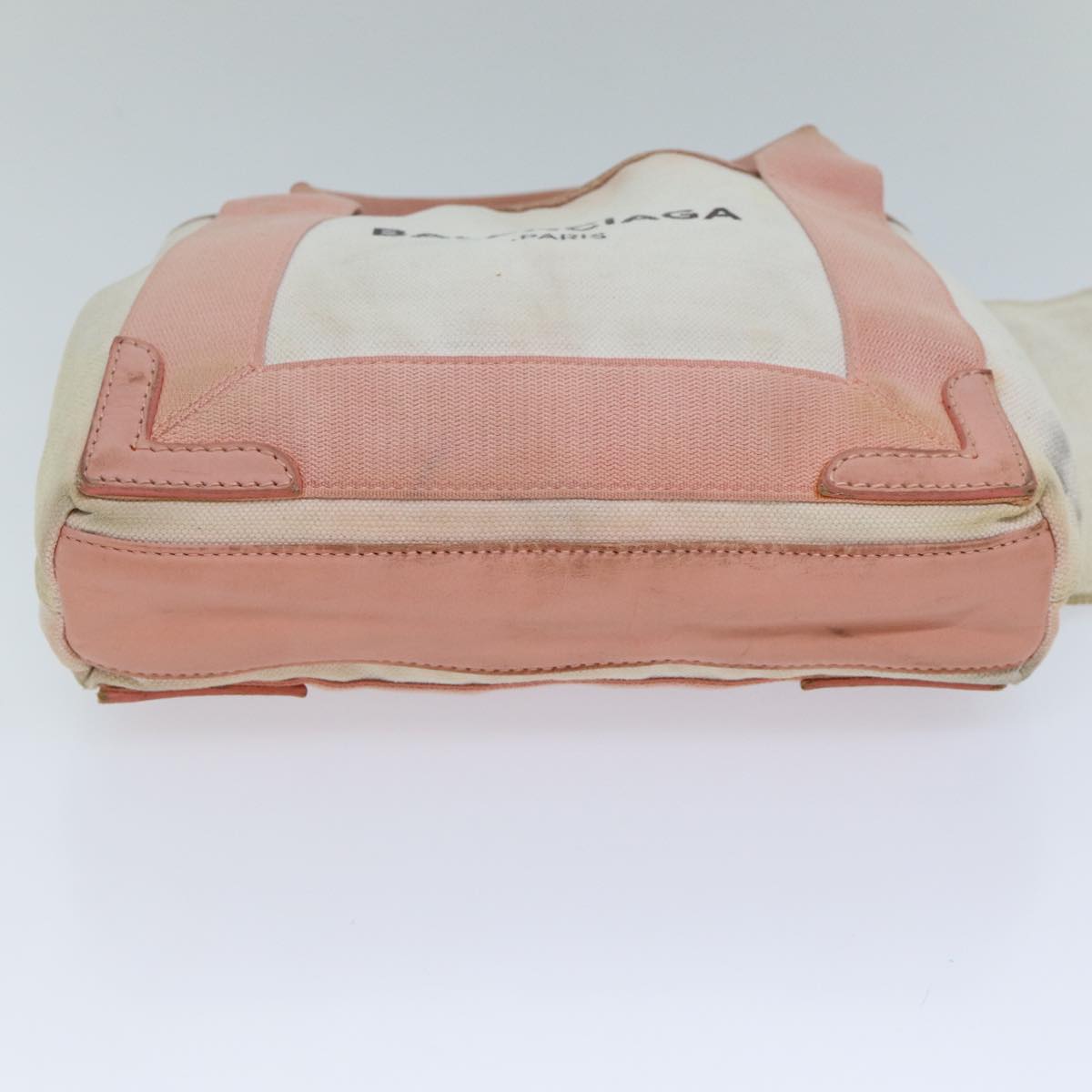 Balenciaga Navy Cabas XS Hand Bag Canvas Pink | Luxury Canvas Tote Bag