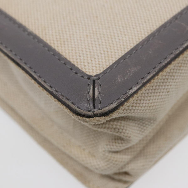 Balenciaga Shoulder Bag Canvas Gray Beige Silver 390641 — Designer Shoulder Bag