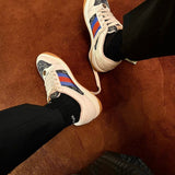 Gucci soft grey luxury sneakers view 7 classic court silhouette