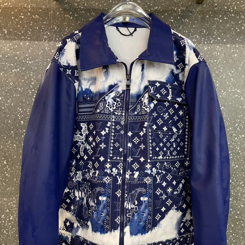 Side profile of Louis Vuitton luxury clothing with contemporary cut