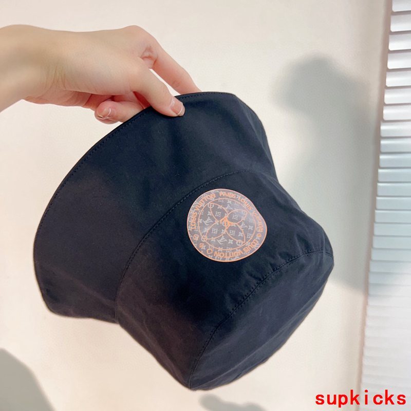 Close-up detail view of Louis Vuitton unisex cap