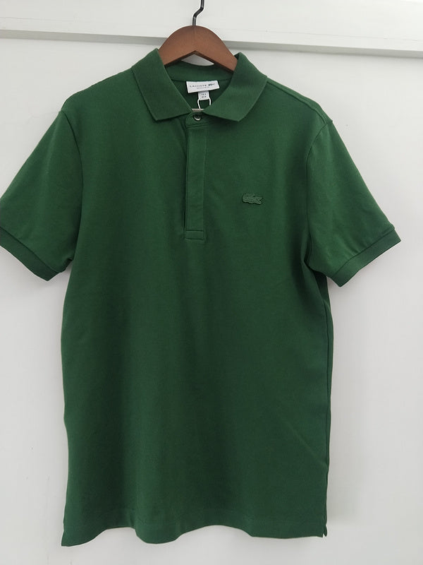Full styled look of Lacoste luxury clothing with signature branding