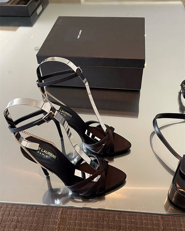 Saint Laurent designer shoes full view