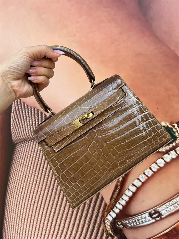 Close-up detail of classic bag design
