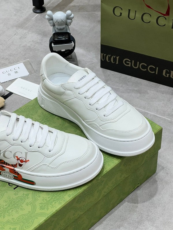 Gucci sneakers detailed view showing premium designer craftsmanship