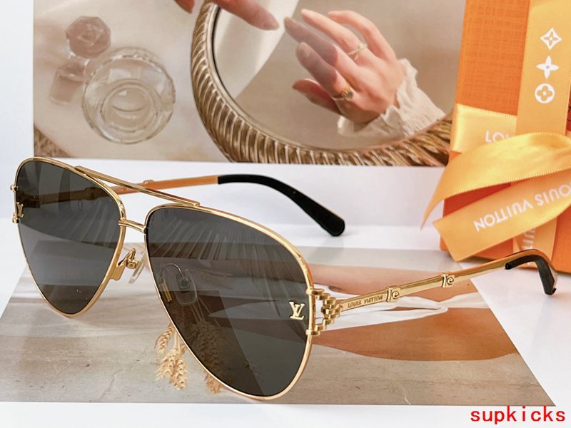 Side view of Louis Vuitton unisex sunglasses