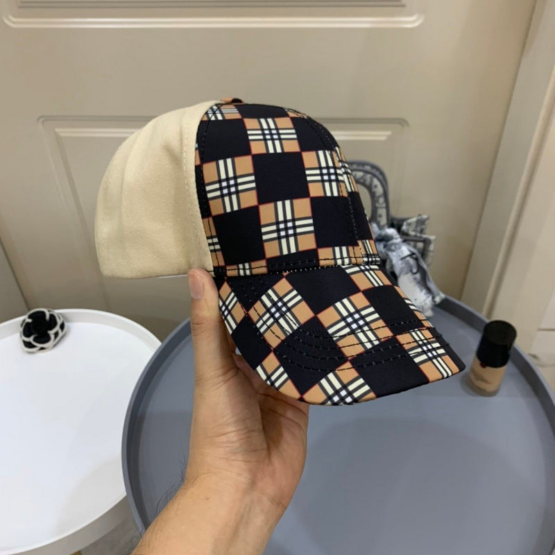 Side view of Burberry unisex cap