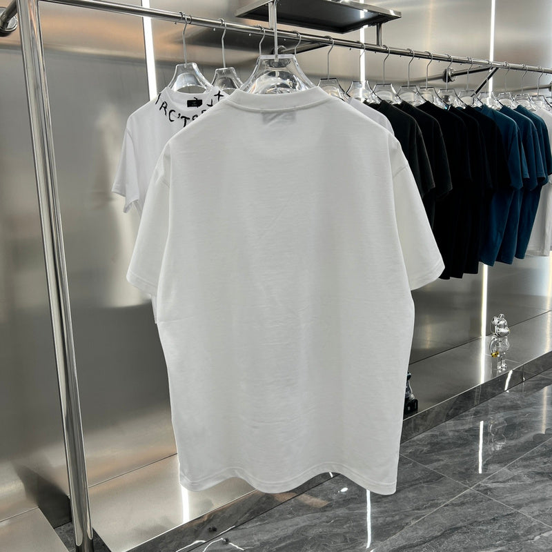 Back view of Louis Vuitton cotton t-shirt with monogram-inspired silhouette