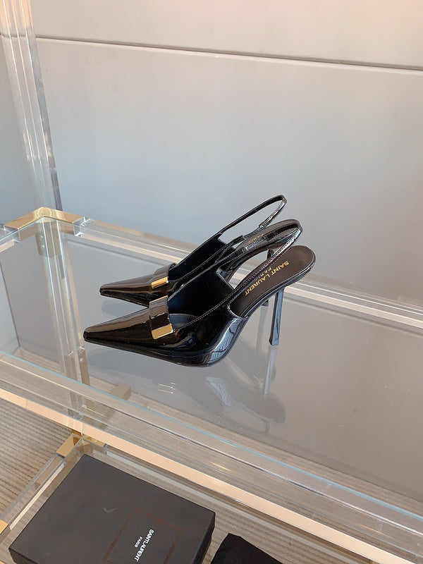 Saint Laurent luxury shoes close-up — premium authentic designer style