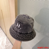 Close-up detail view of Louis Vuitton unisex cap