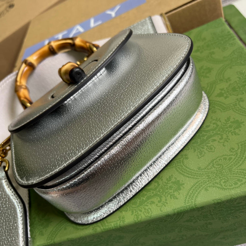 Side profile of structured premium women's handbag – women's everyday handbag