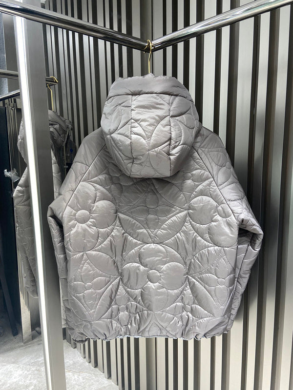 Back view of Louis Vuitton luxury clothing with logo-detail design