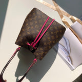 Back view of polished chic women's handbag – women's premium purse