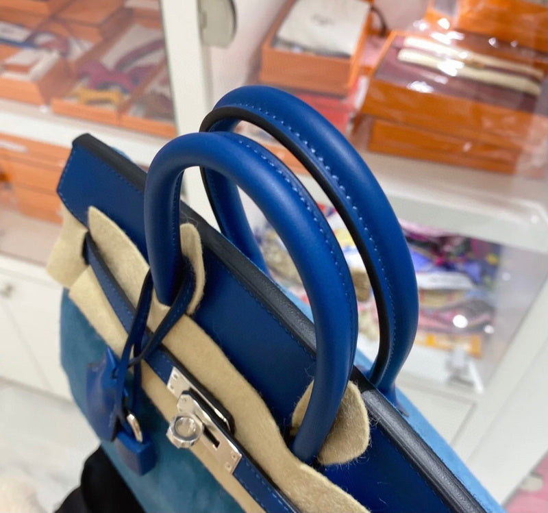 Side view of statement structured handbag