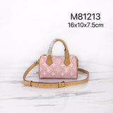 Side profile of modern signature women's handbag – women's statement bag